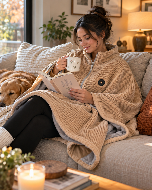 Cozy on the couch